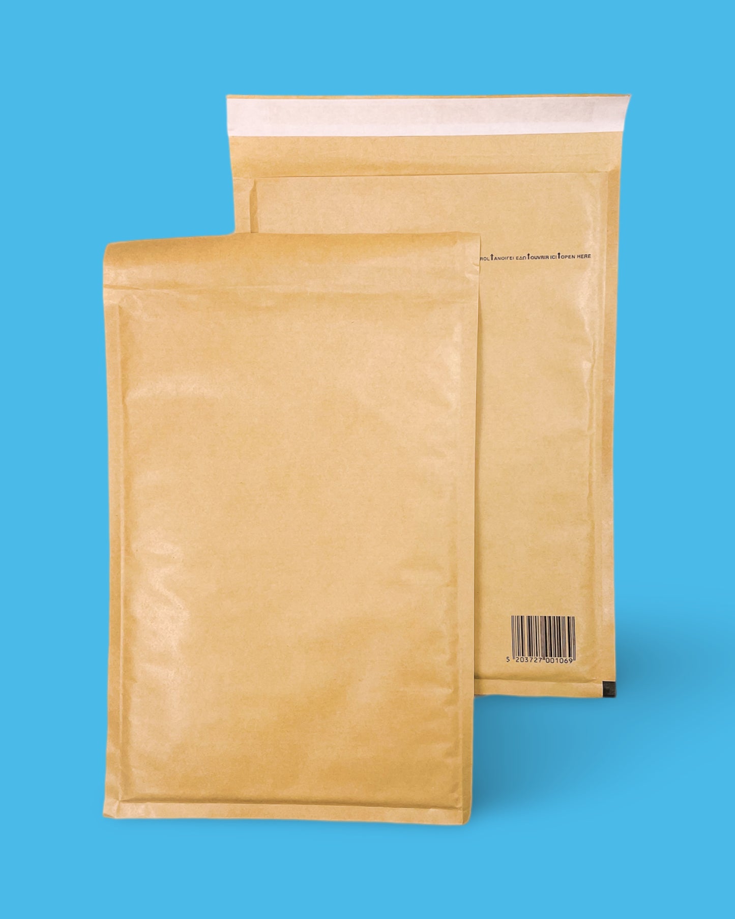 50 x Luftpolstertaschen Versandtaschen braun Kraftpapier Luftpolsterumschläge