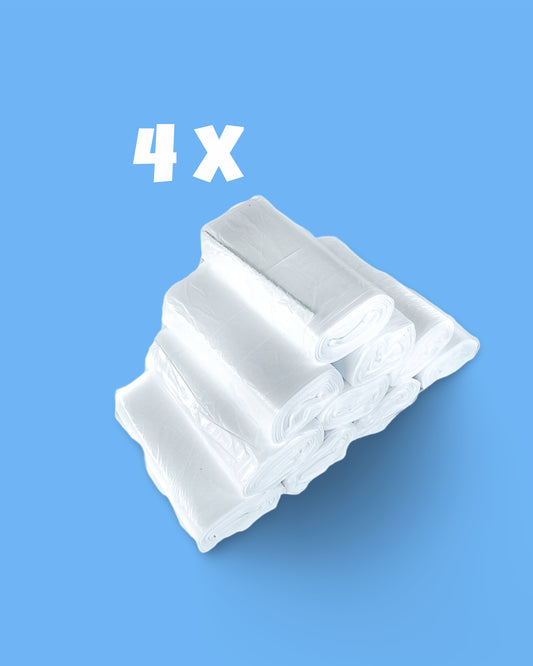 1200 x Müllbeutel 25 Liter WC Müllsäcke 46cm x 56cm weiß